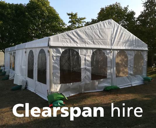 Clearspan marquees fit into most spaces