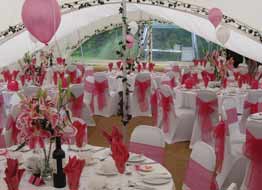 capri and gala marquees hired and erected together