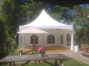 Hire a Pagoda marquee for your own small room